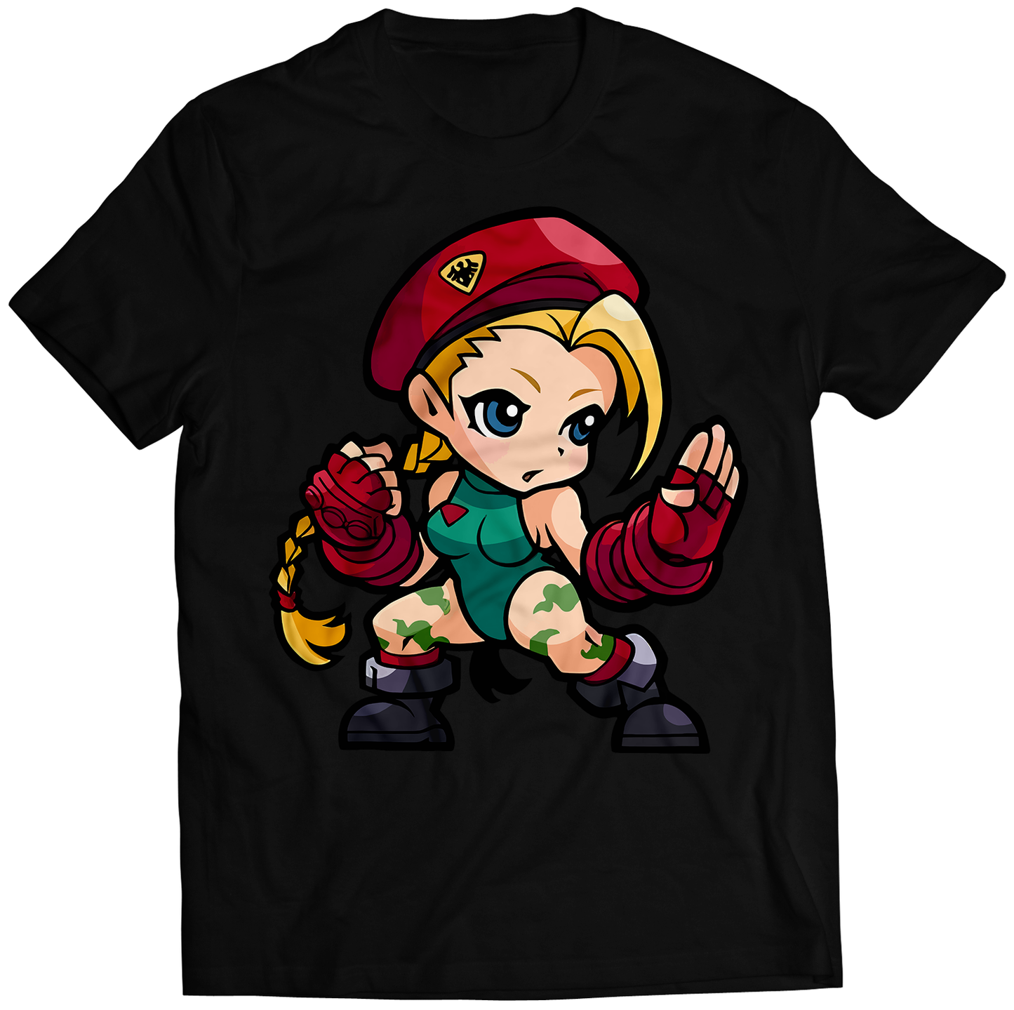 Cammy Fighters Puzzle Sprits Premium Unisex T-shirt (Vectorized Design)