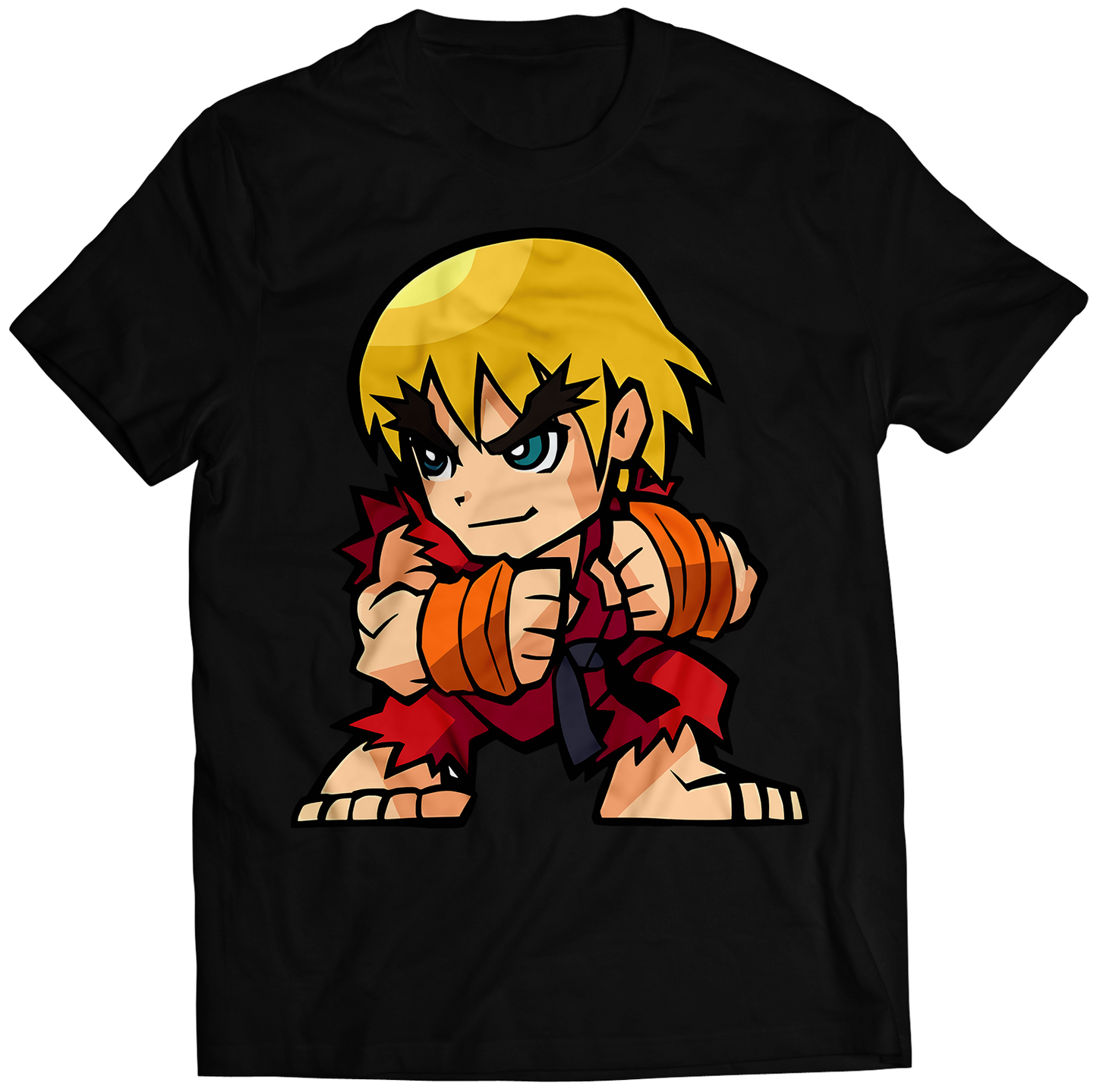 Ken Fighters Puzzle Sprits Premium Unisex T-shirt (Vectorized Design)