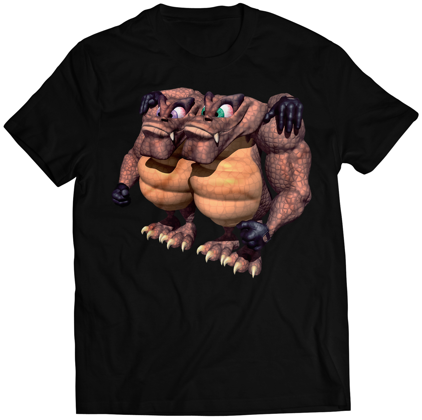Kuff 'n' Klout Tyrant Twins DKC2 Premium Unisex T-shirt (Vectorized Design)