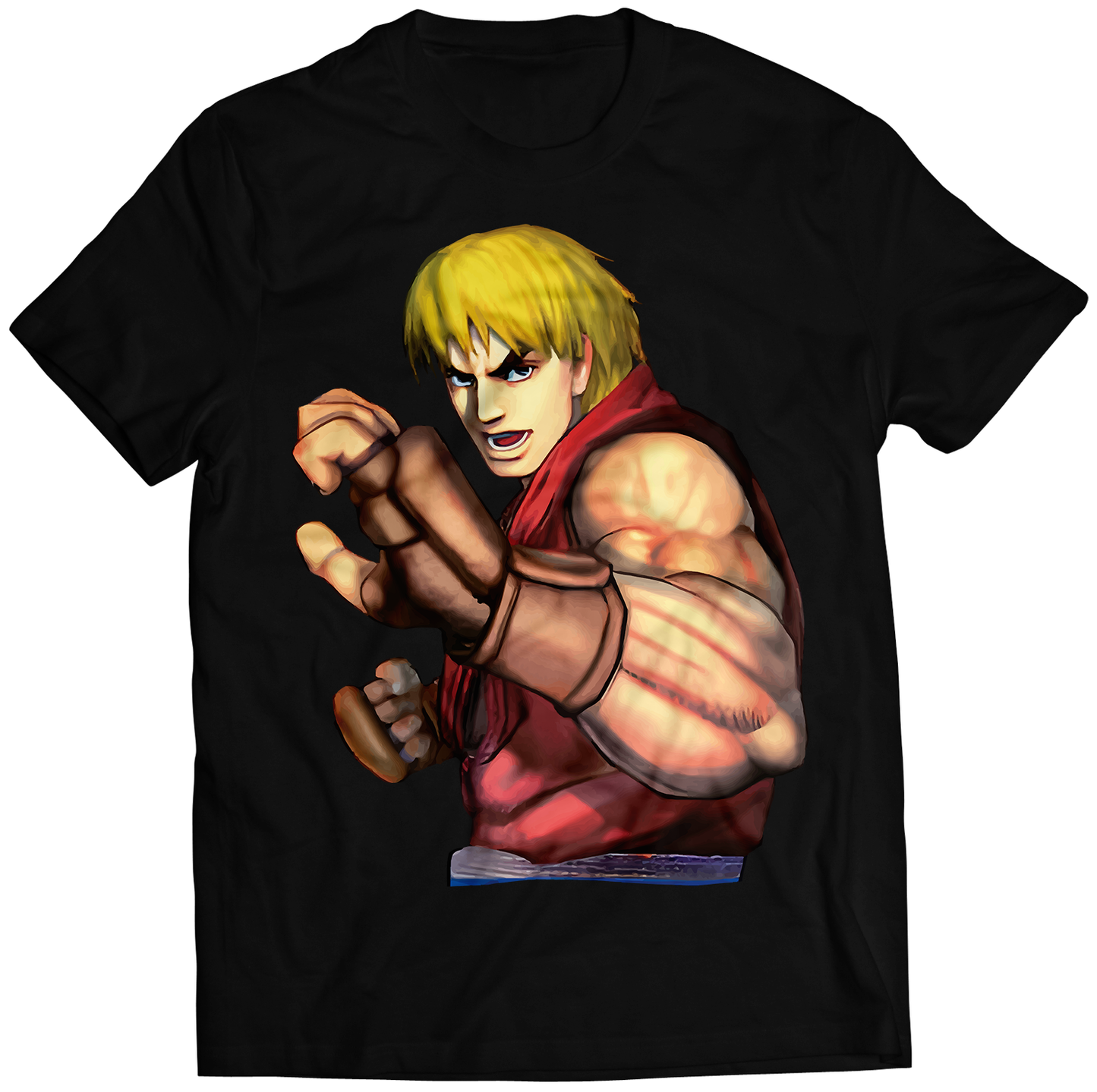 Ken SF4 Portrait Premium Unisex T-shirt (Vectorized Design)