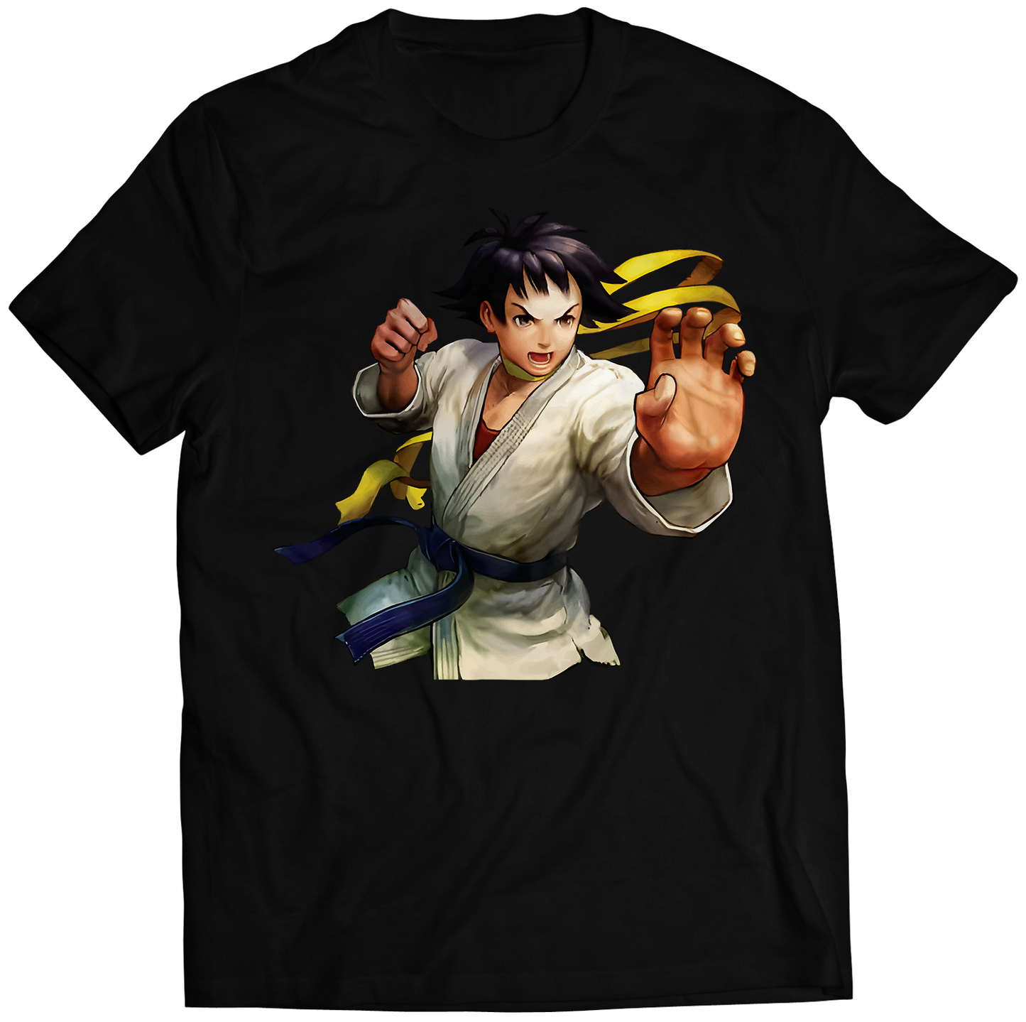Makoto SF4 Portrait Premium Unisex T-shirt (Vectorized Design)