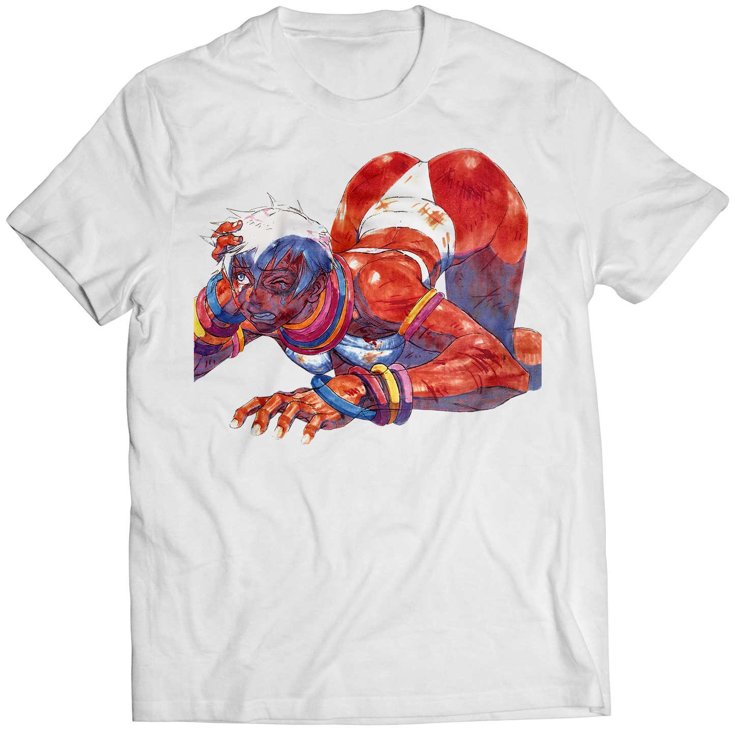 Elena Defeated SF3 Portrait Premium Unisex T-shirt (Vectorized Design)