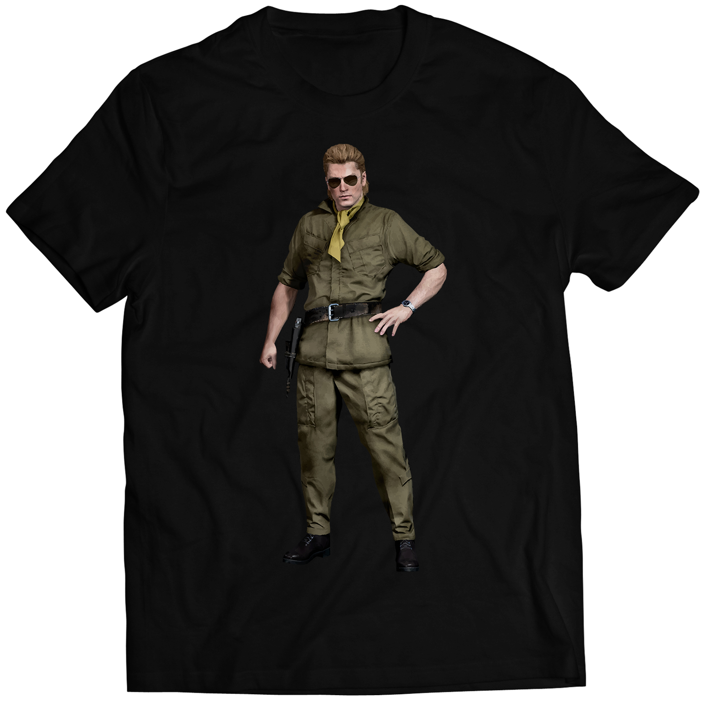 Kazuhira Master Kaz Miller V2 MGS5 Premium Unisex T-shirt (Vectorized Design)