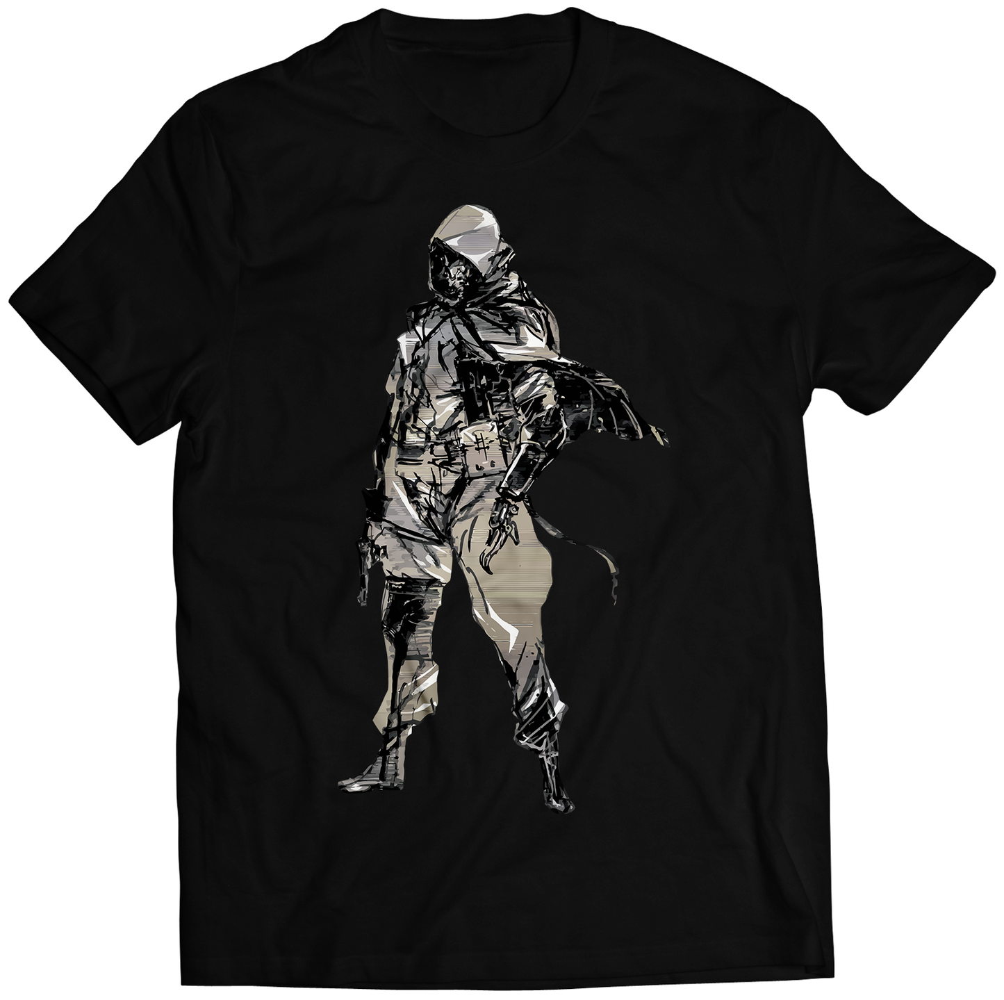 Faceless Big Boss MGS5 Premium Unisex T-shirt (Vectorized Design)