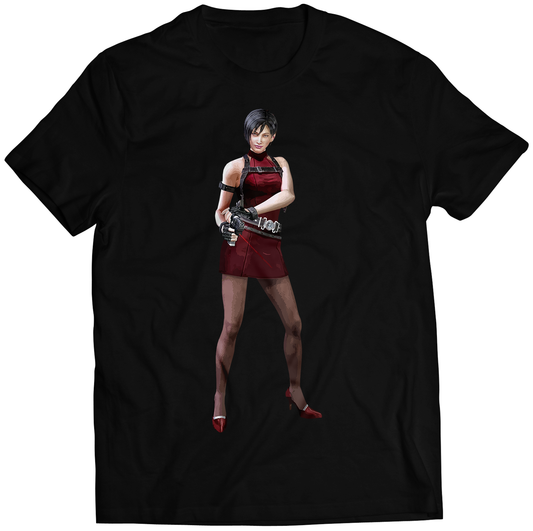 Ada Wong With Laser Gun RE4 Premium Unisex T-shirt (Vectorized Design)