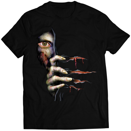 Zombie Face From Classic Original RE2 Premium Unisex T-shirt (Vectorized Design)