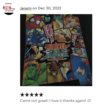 Mahvel VS Capcom Japanese Arcade Flyer Premium Unisex T-shirt (Vectorized Design)