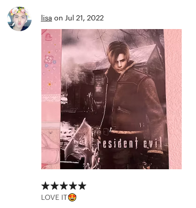 Leon S. Kennedy Biohazard Residence Evil 4 Premium Poster (Vectorized Design)