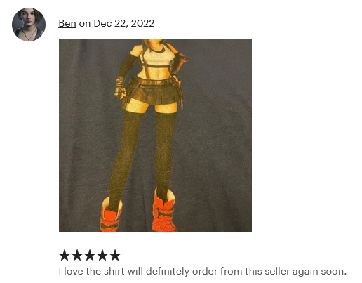 Tifa Lockhart FF7 VII Remake Premium Unisex T-shirt (Vectorized Design)