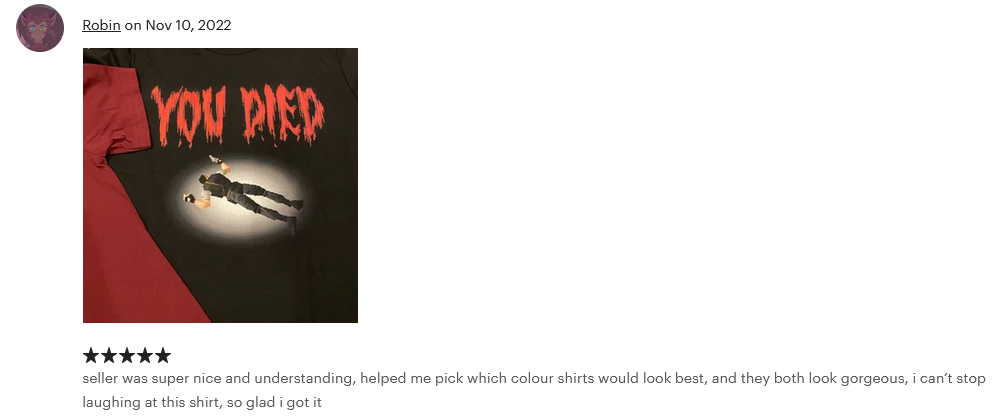 Residence Evil Biohazard You Died T-shirt