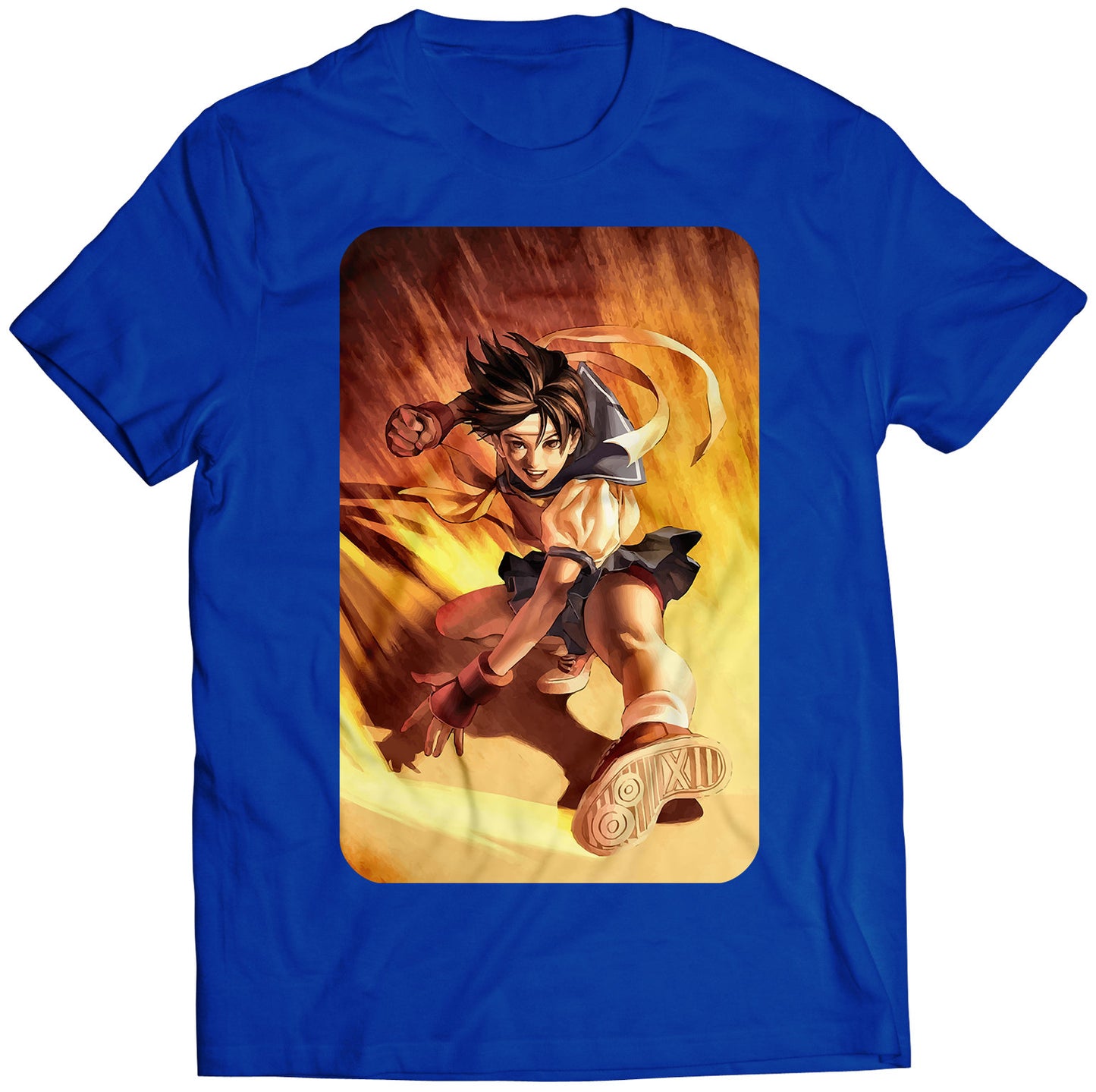 Sakura Street Fighting Comic Premium Unisex T-shirt (Vectorized Design)