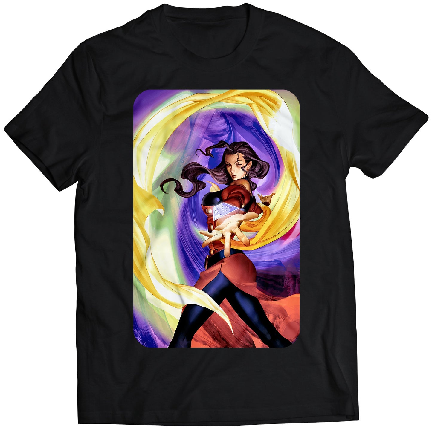 Rose Street Fighting Comic Premium Unisex T-shirt (Vectorized Design)