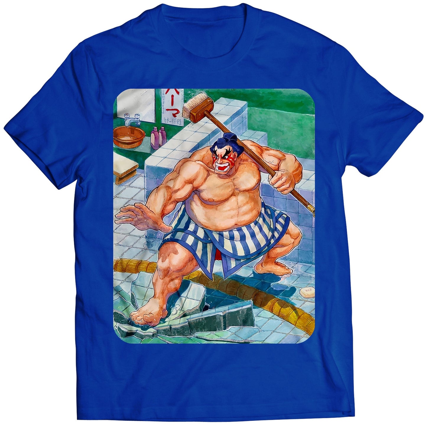 E Honda In Stage Street Fighting Premium Unisex T-shirt (Vectorized Design)