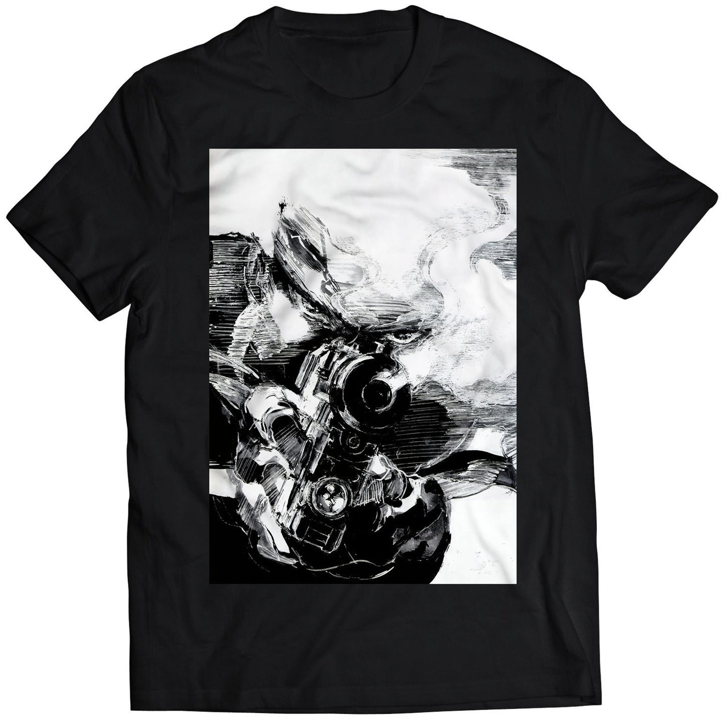 MGS Snake Shootin MGS Premium Unisex T-shirt (Vectorized Design)