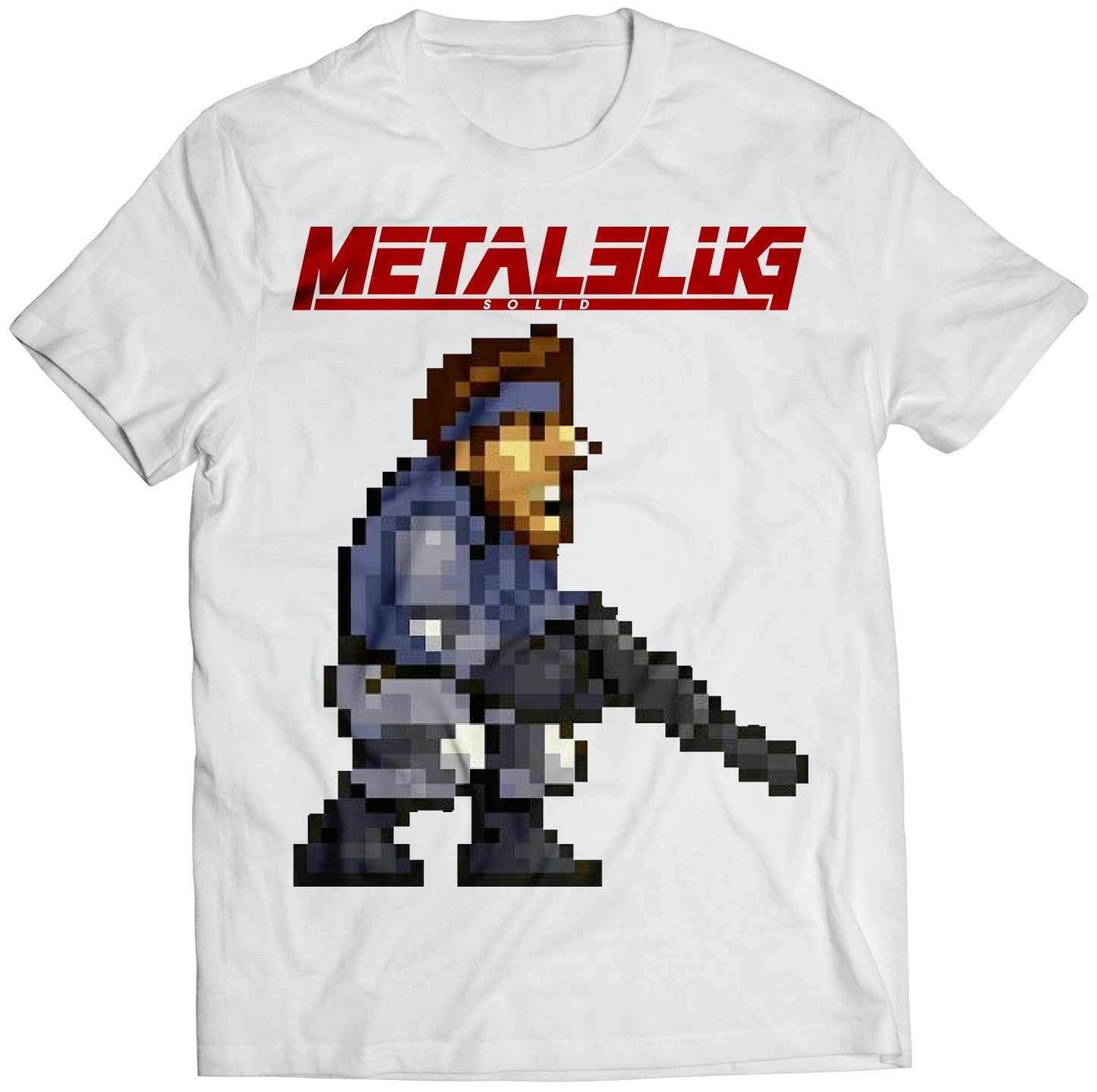 Metal Slug Solid Snake Premium Unisex T-shirt.
