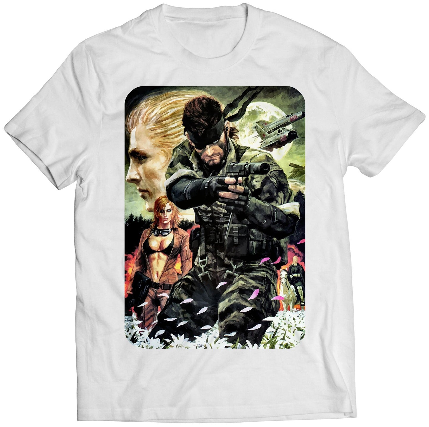Big Boss & Eva MGS Snake Eater Premium Unisex T-shirt (Vectorized Design)