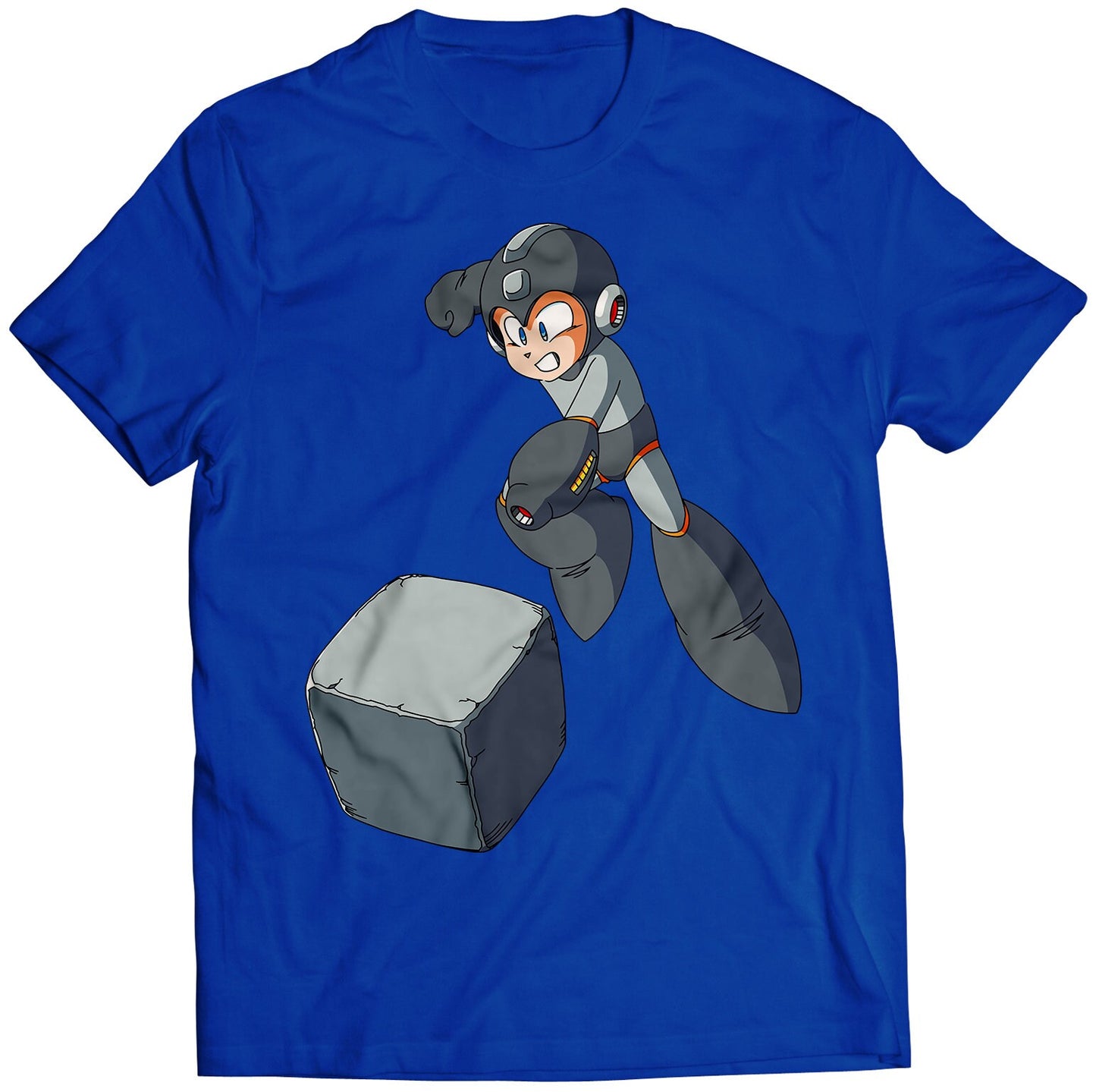 Concrete Shot Mega Boy Rockman Premium Unisex T-shirt (Vectorized Design)