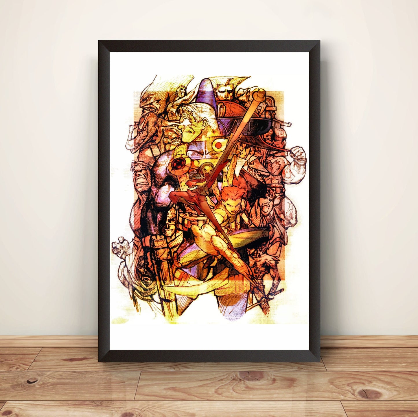 MVC2: New Age Of Heros Arcade Flyer Premium Poster (Vectorized Design)