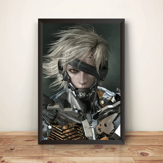 Raiden Face MGR Premium Poster (Vectorized Design)