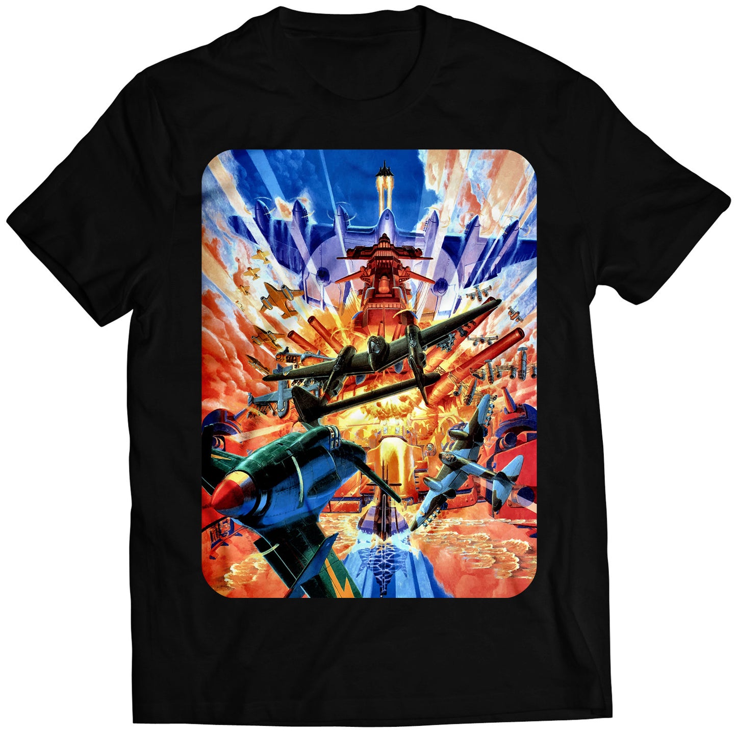 19XX Shmup Cover Premium Unisex T-shirt (Vectorized Design)