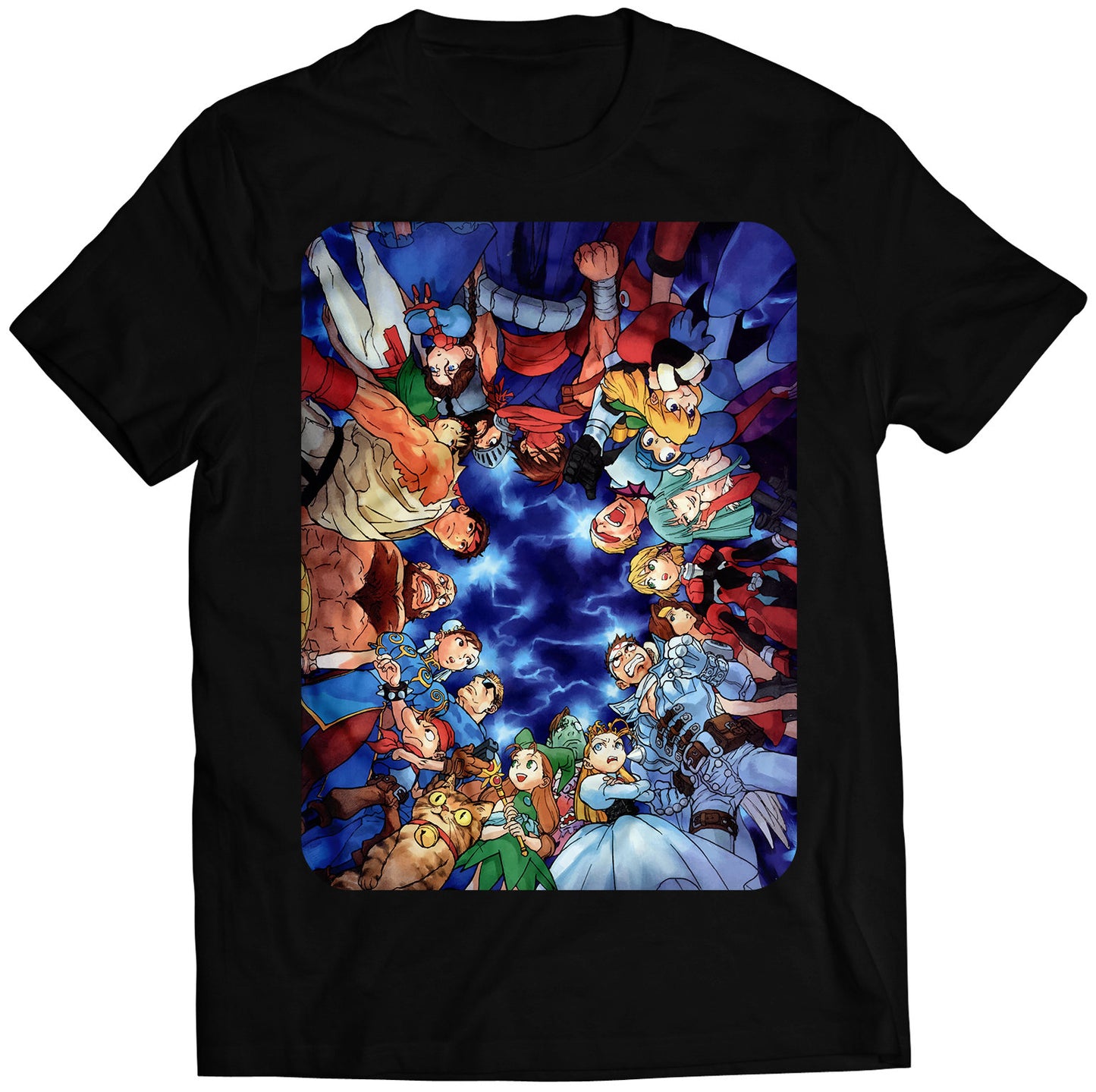 Mahvel VS Capcom Japanese Arcade Flyer Premium Unisex T-shirt (Vectorized Design)