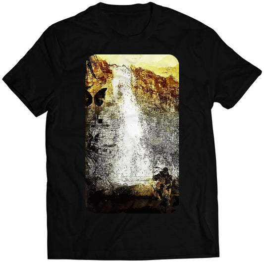 Big Boss By Water Fall MGS Snake Premium Unisex T-shirt (Vectorized Design)