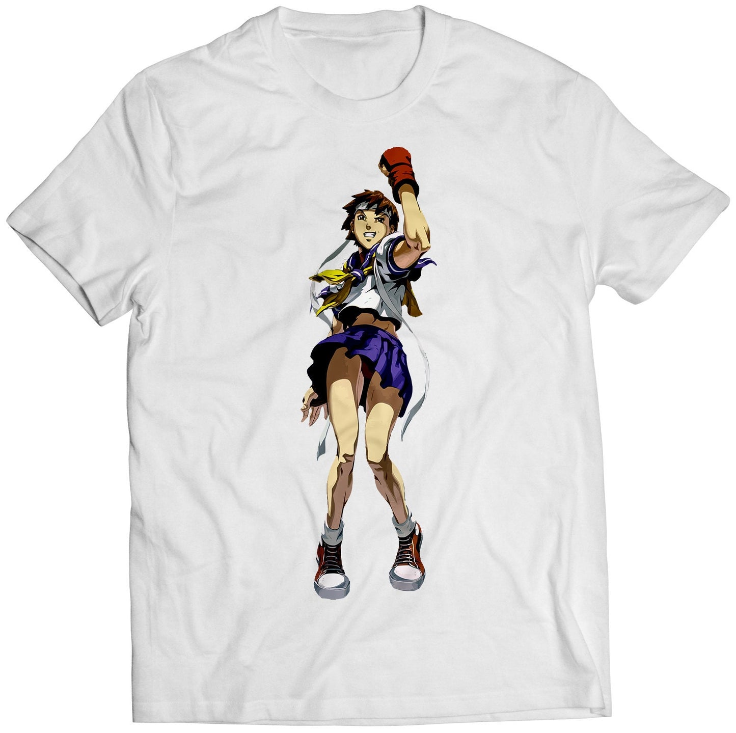 Sakura Comic Street Fighting Premium Unisex T-shirt (Vectorized Design)