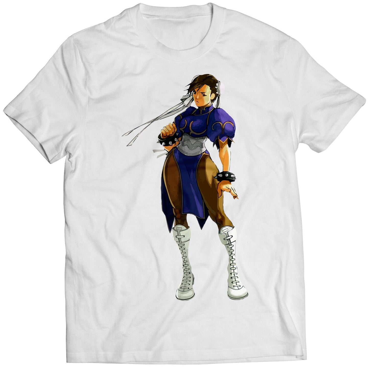 Chun Li V3 Comic Street Fighting Premium Unisex T-shirt (Vectorized Design)