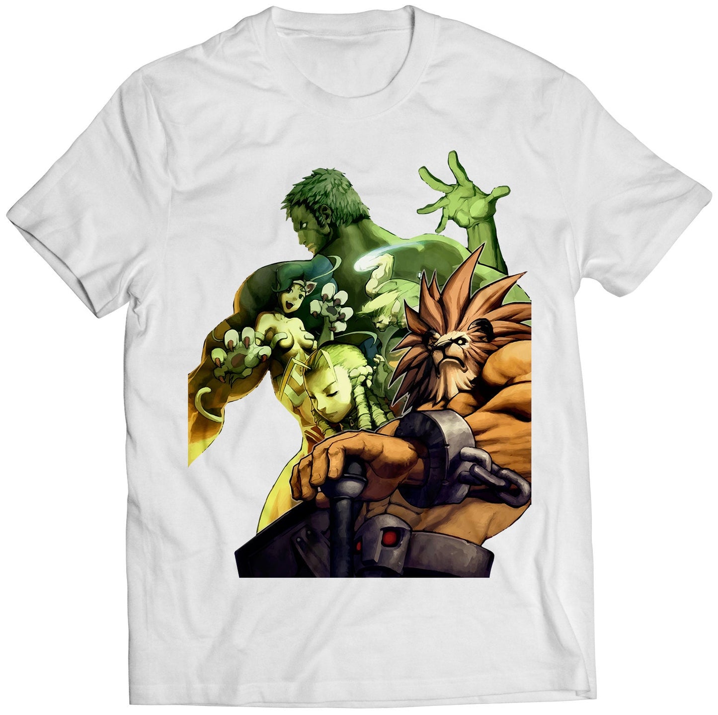 Rare Capcom Fighting Jam V2 Premium Unisex T-shirt (Vectorized Design)
