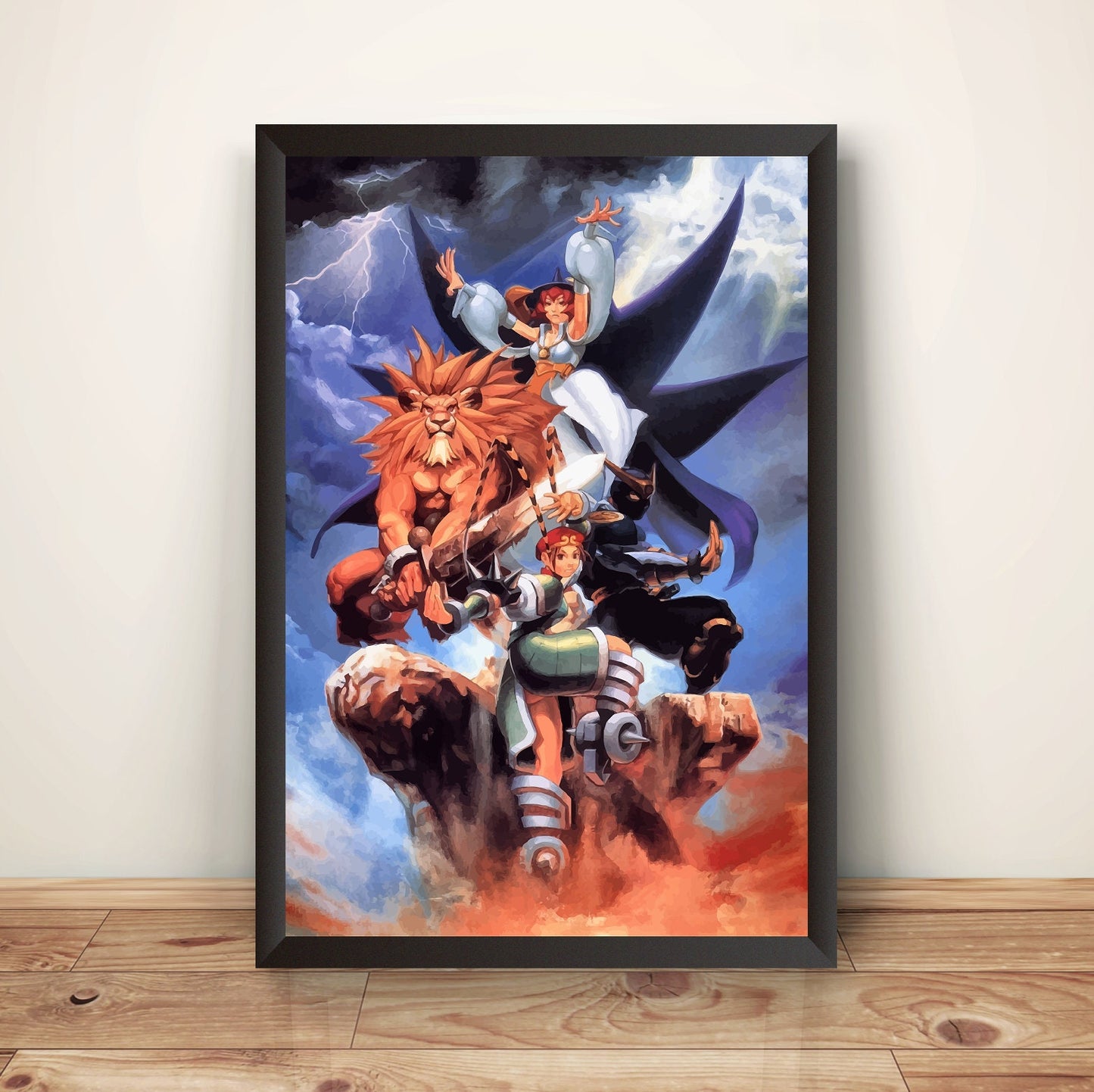 War-zard Red Eurth Flyer Premium Poster (Vectorized Design)