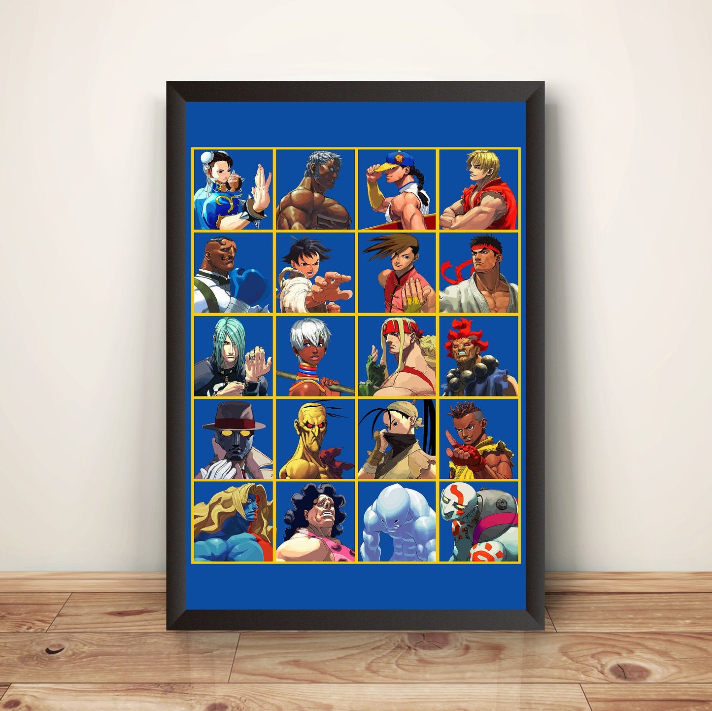 SF3 3rd Strike 3s Collage Premium Poster (Vectorized Design)