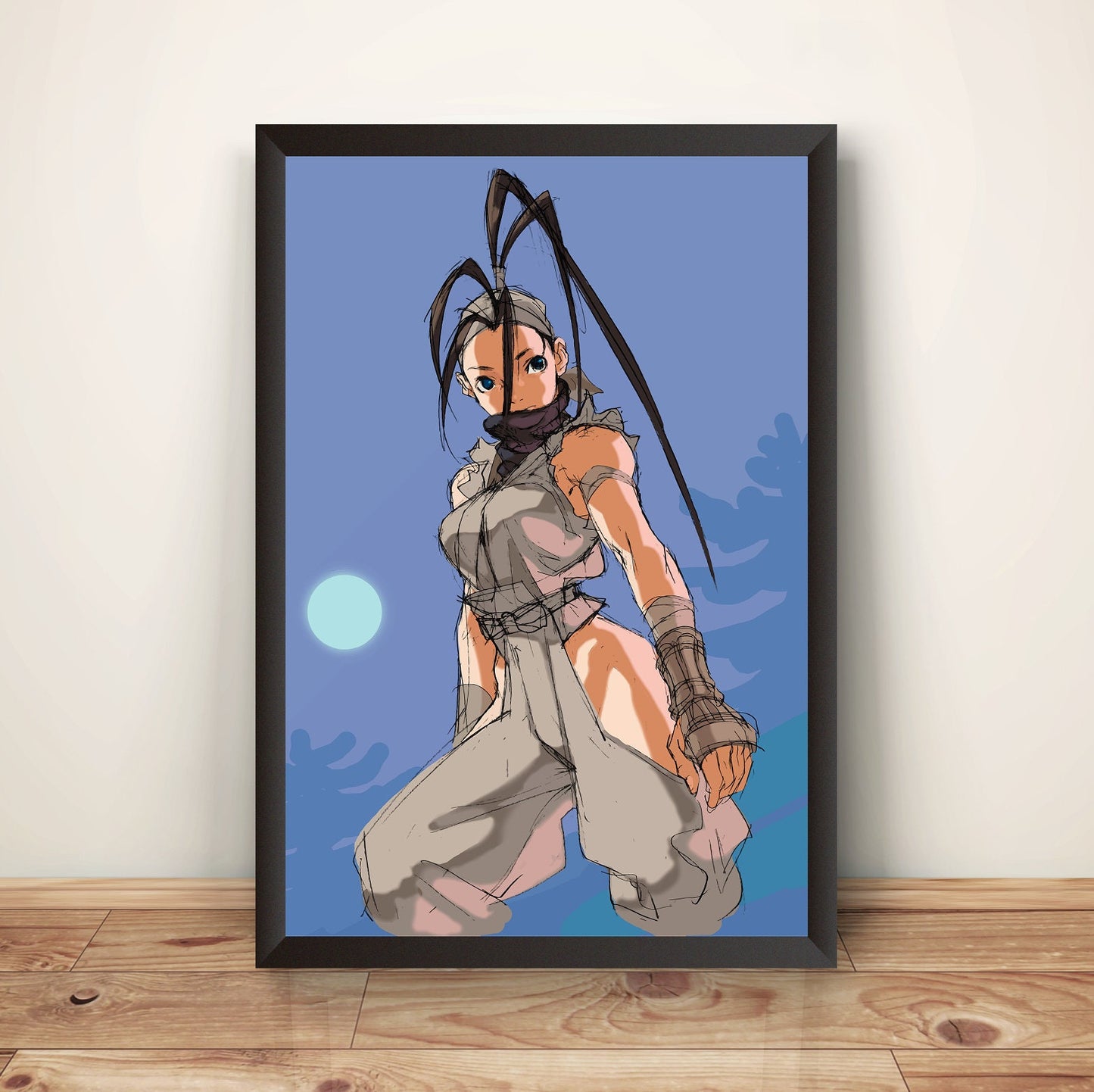 Ibuki Sketch SF III: New Generation Premium Poster (Vectorized Design)