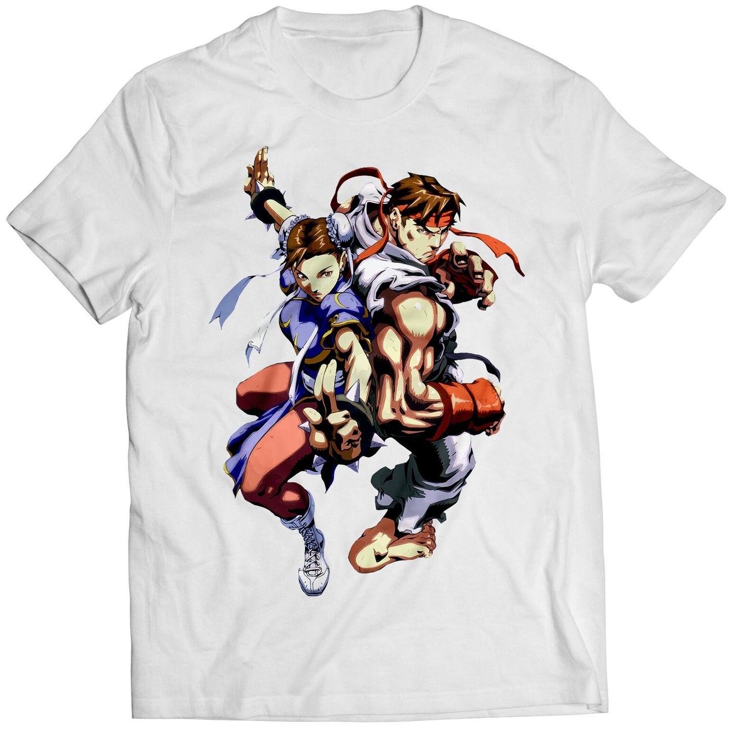 Ryu & Chun Comic Premium Unisex T-shirt (Vectorized Design)
