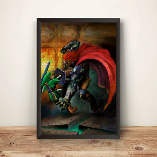 Linky Fighting Gan OOT Premium Poster (Vectorized Design)