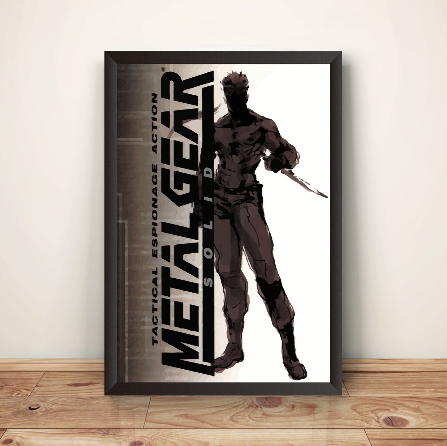MGS Snake European Cover Premium Poster (Vectorized Design)