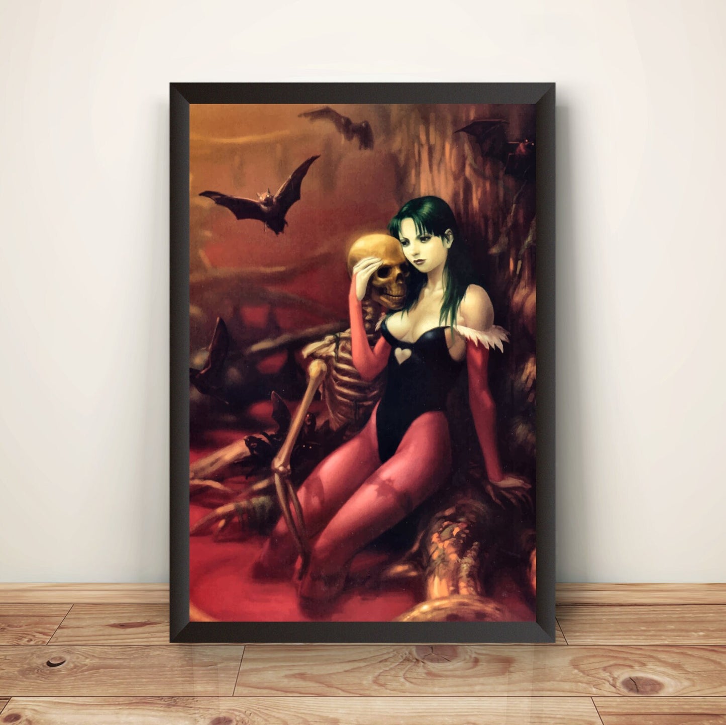 Morrigan Aensland Succubus Cover Premium Poster (Vectorized Design)