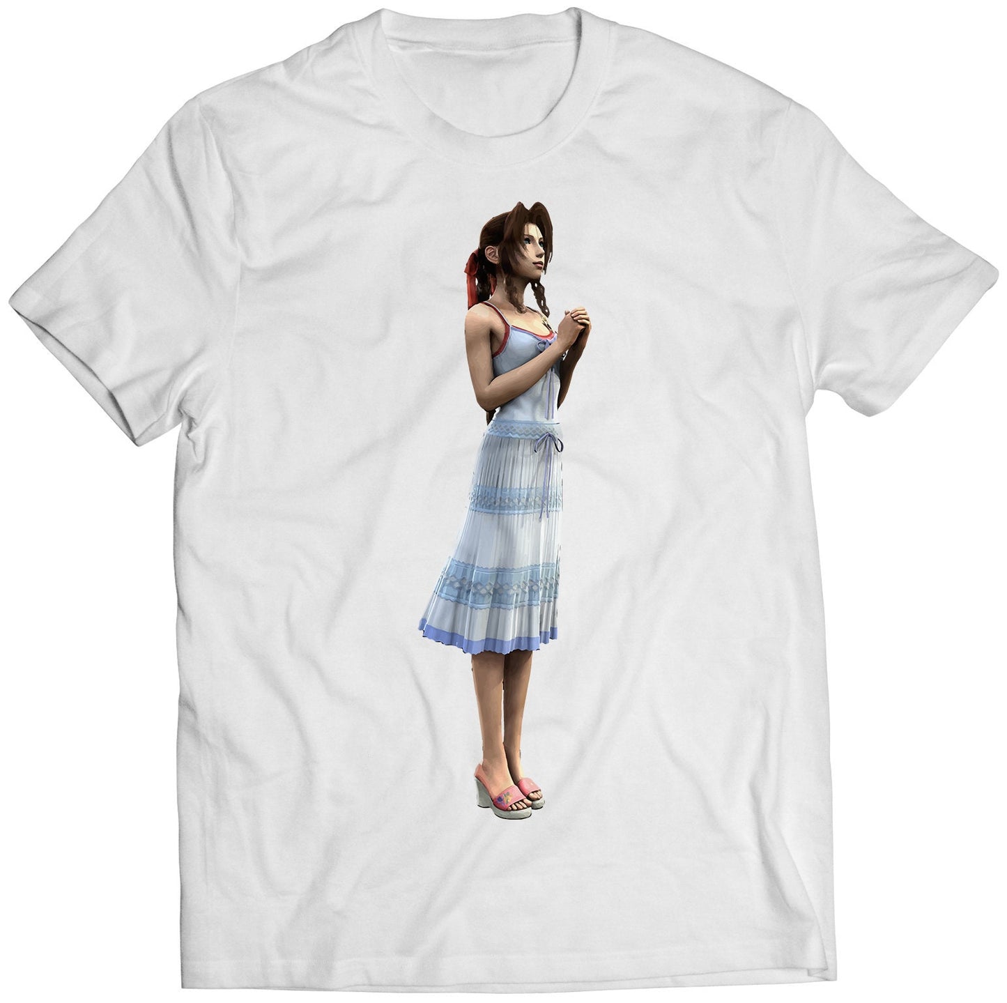 Aerith CC FF VII Premium Unisex T-shirt (Vectorized Design)