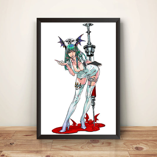 Nurse Morrigan Premium Poster (Vectorized Design)