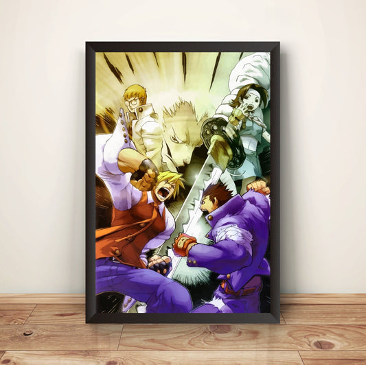 Rivalry Schools Project Justice Comic Cover V4 Premium Poster (Vectorized Design)