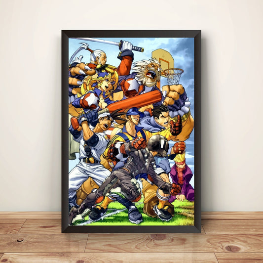 Rivalry Schools Project Justice Comic Cover V7 Premium Poster (Vectorized Design)