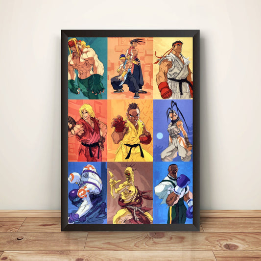 SF III Cast Sketch Premium Poster (Vectorized Design)