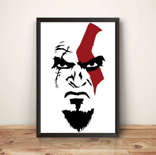 Godlike War Face Premium Poster (Vectorized Design)