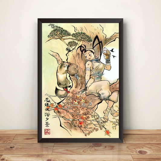 Ibuki Arcade Flyer Premium Poster (Vectorized Design)