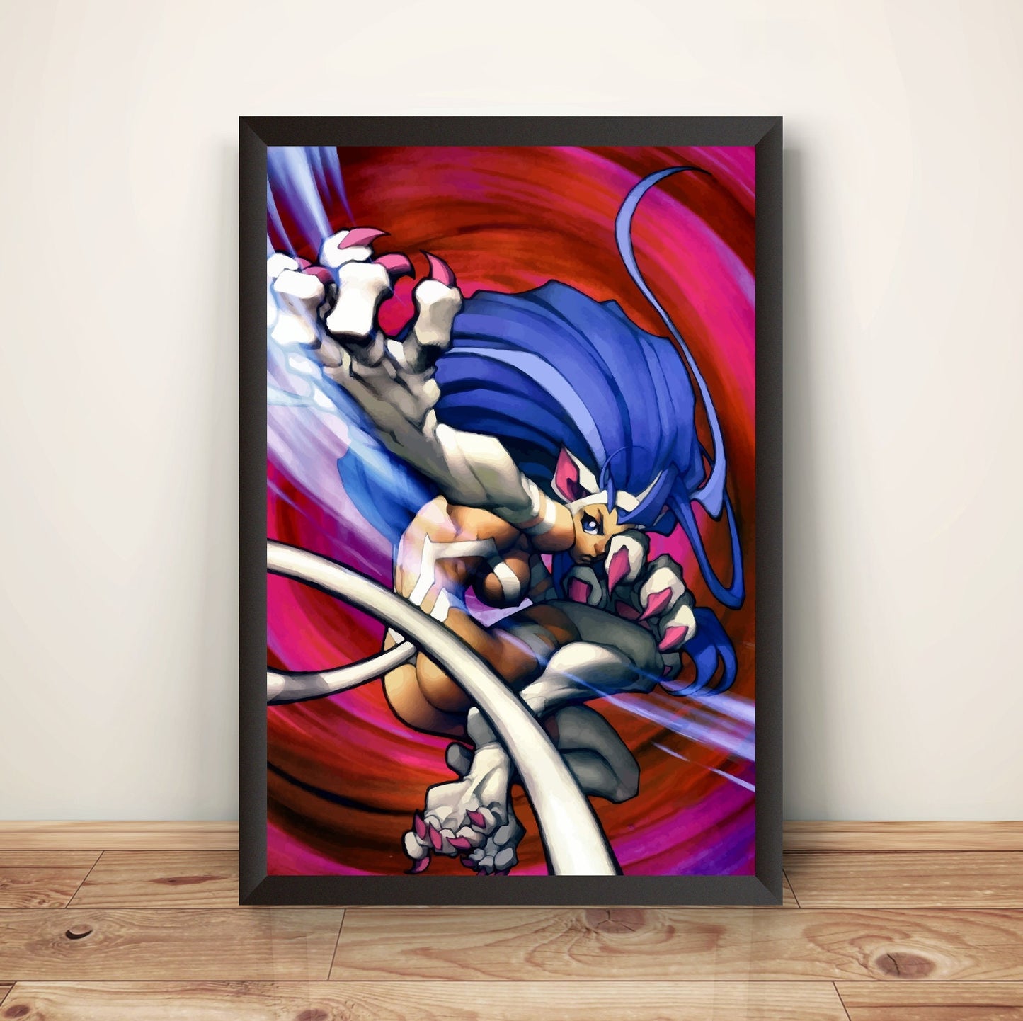 Felicia Vampire Daarkstalkers Comic Premium Poster (Vectorized Design)
