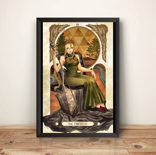 Cammy Street Fighting Tarot Card Premium Poster (Vectorized Design)