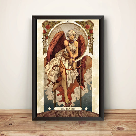 Elena Street Fighting Tarot Card Premium Poster (Vectorized Design)