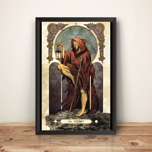 Oro Street Fighting Tarot Card Premium Poster (Vectorized Design)