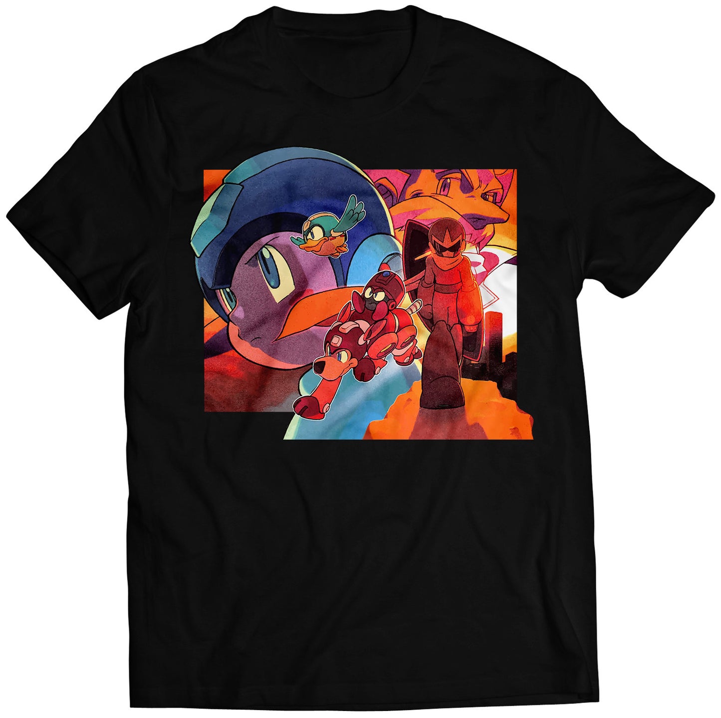 Rockman Mega Boy Crew Premium Unisex T-shirt (Vectorized Design)