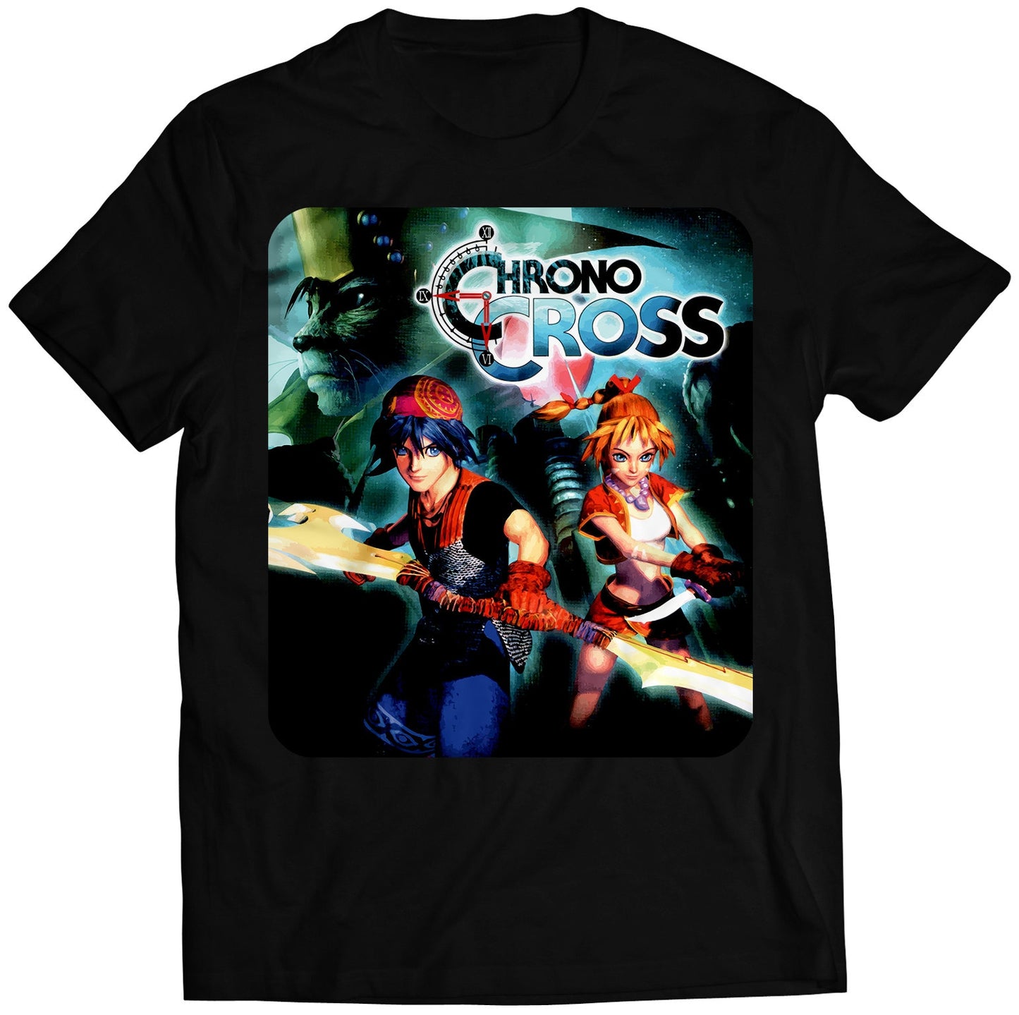 Chr0n0 Cross Cover Premium Unisex T-shirt (Vectorized Design)