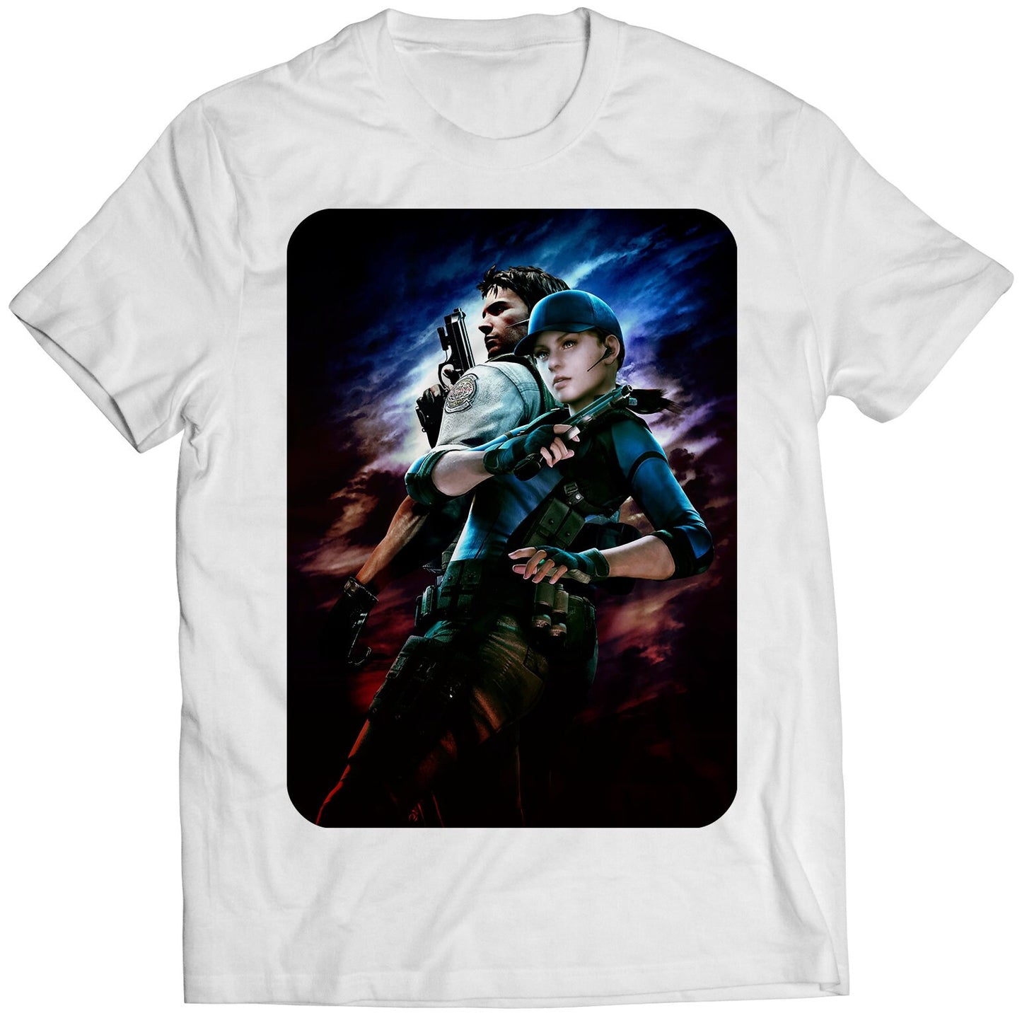 Residence Evil 5 Biohazard Gold Cover Premium Unisex T-shirt (Vectorized Design)